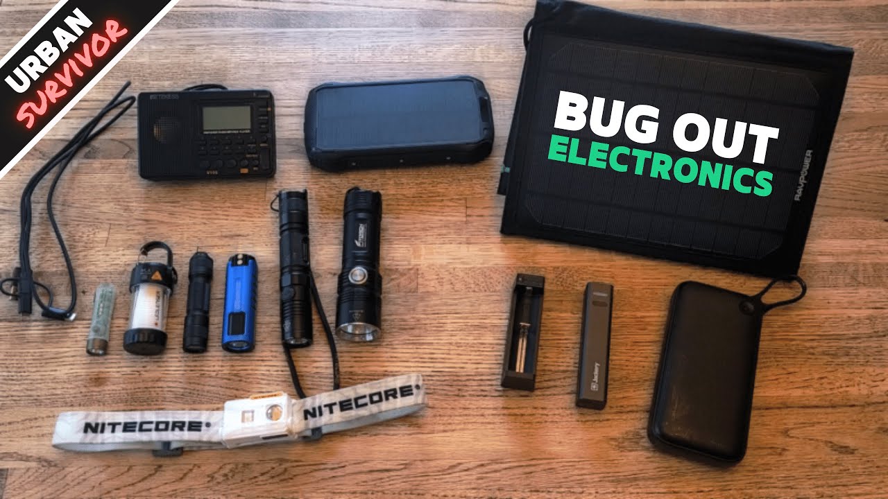BOB Bug Out Bag / INCH Bag Electronics (Flashlights, Radios, Solar Chargers and More!)