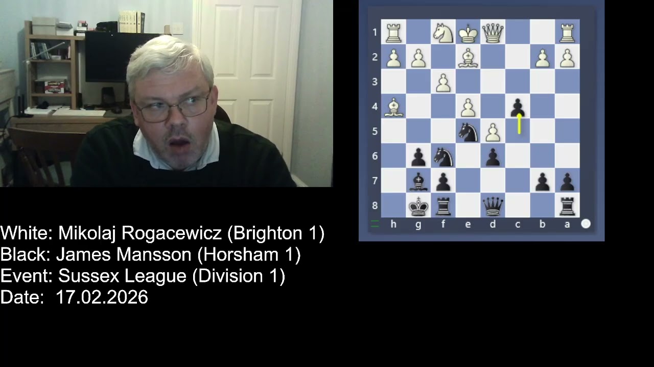 Sussex League (Division 1) 2025-26: Horsham 1 - Brighton 1