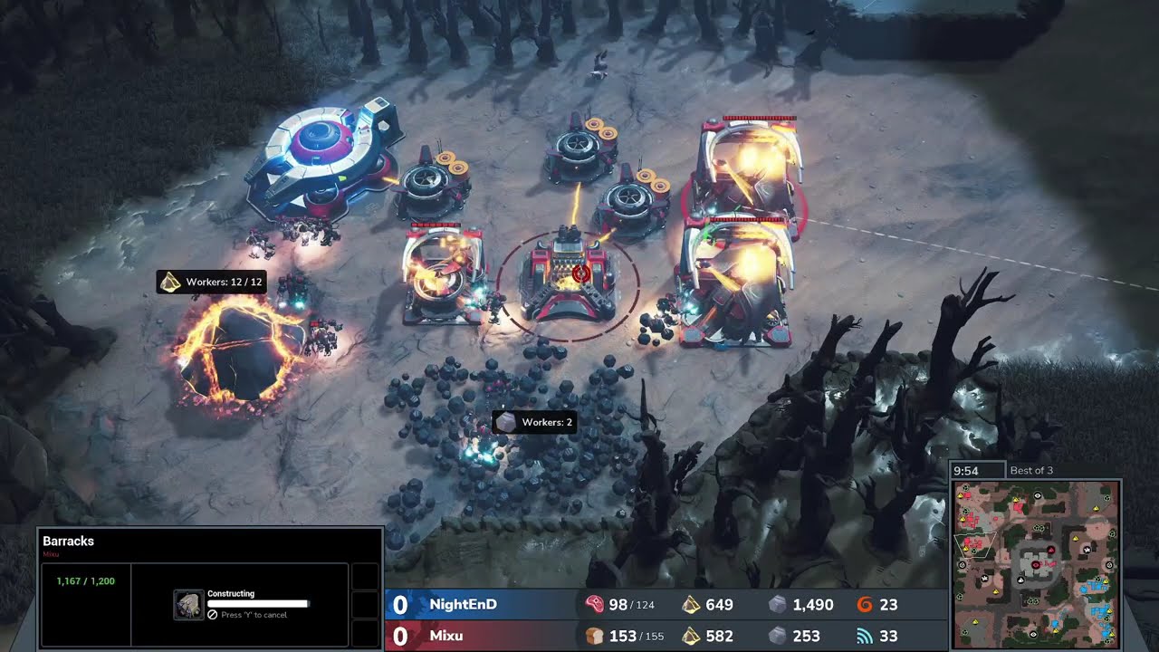 NightEnD vs Mixu - Stormgate Bo3 - HupCup - Round of 17
