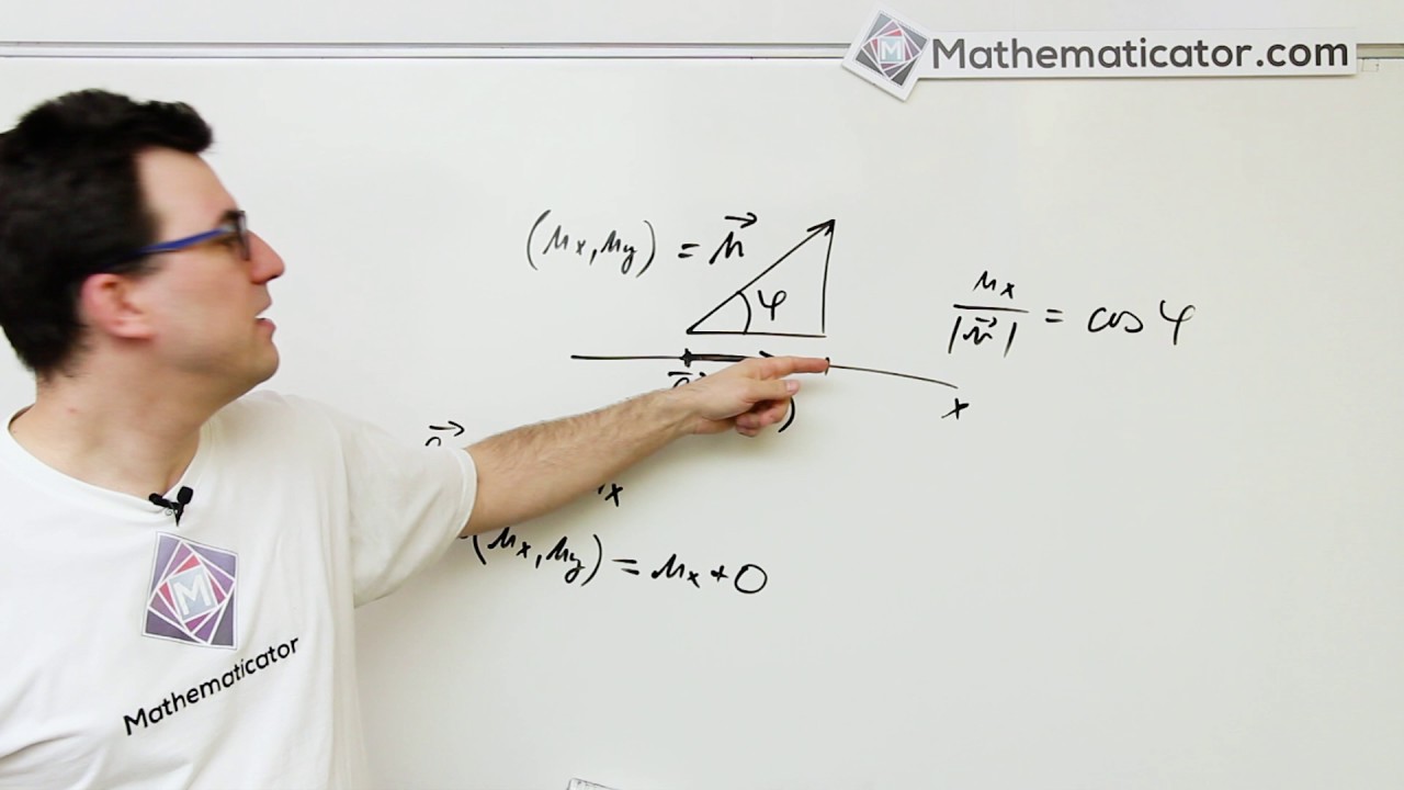 Analytická geometrie 19 - Vektory - Skalární součin - Průmět vektoru do směru