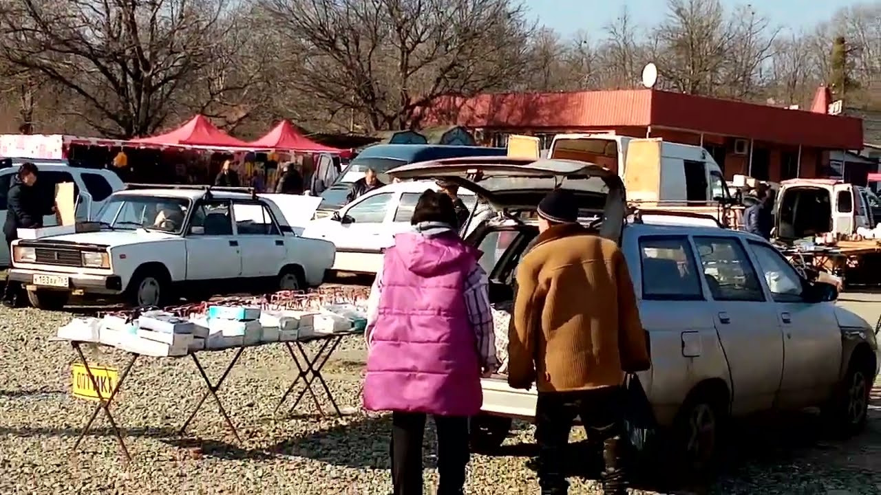 Воскресный рынок в Псебае