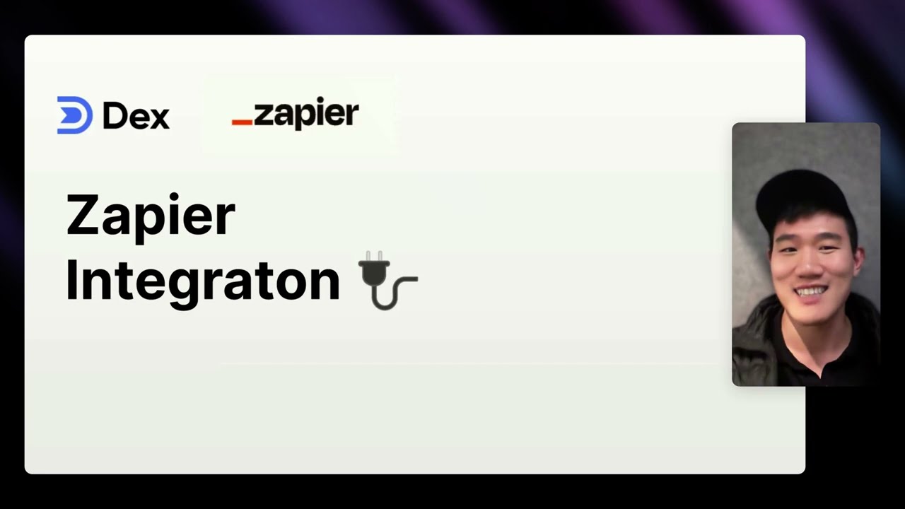 Using Dex Personal CRM with Zapier