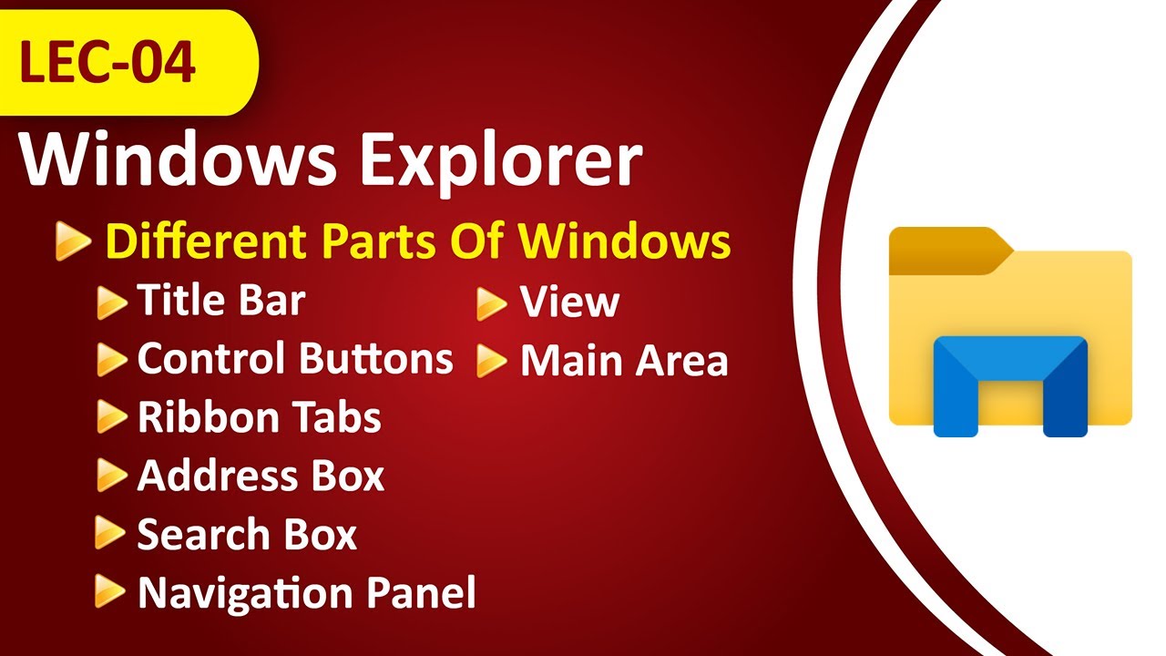Windows Explorer | General Computer Settings Lecture No.04 | Urdu/Hindi |