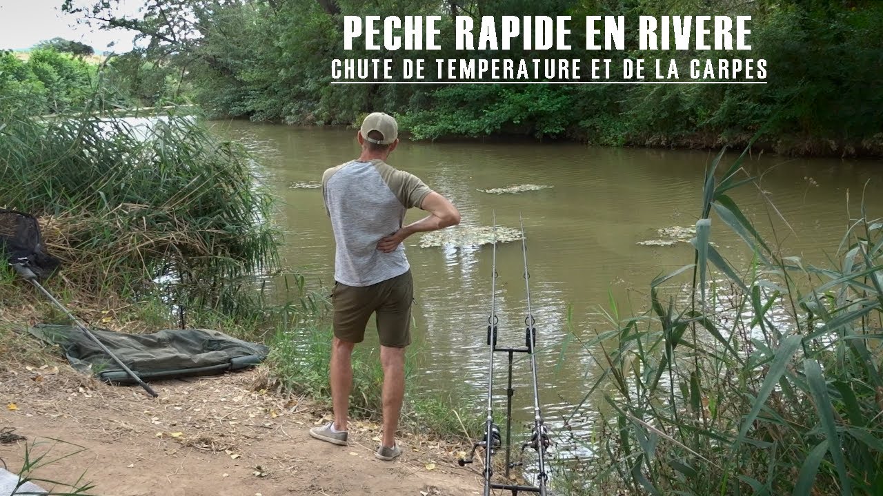 de la pluie, peche rapide et de la carpes