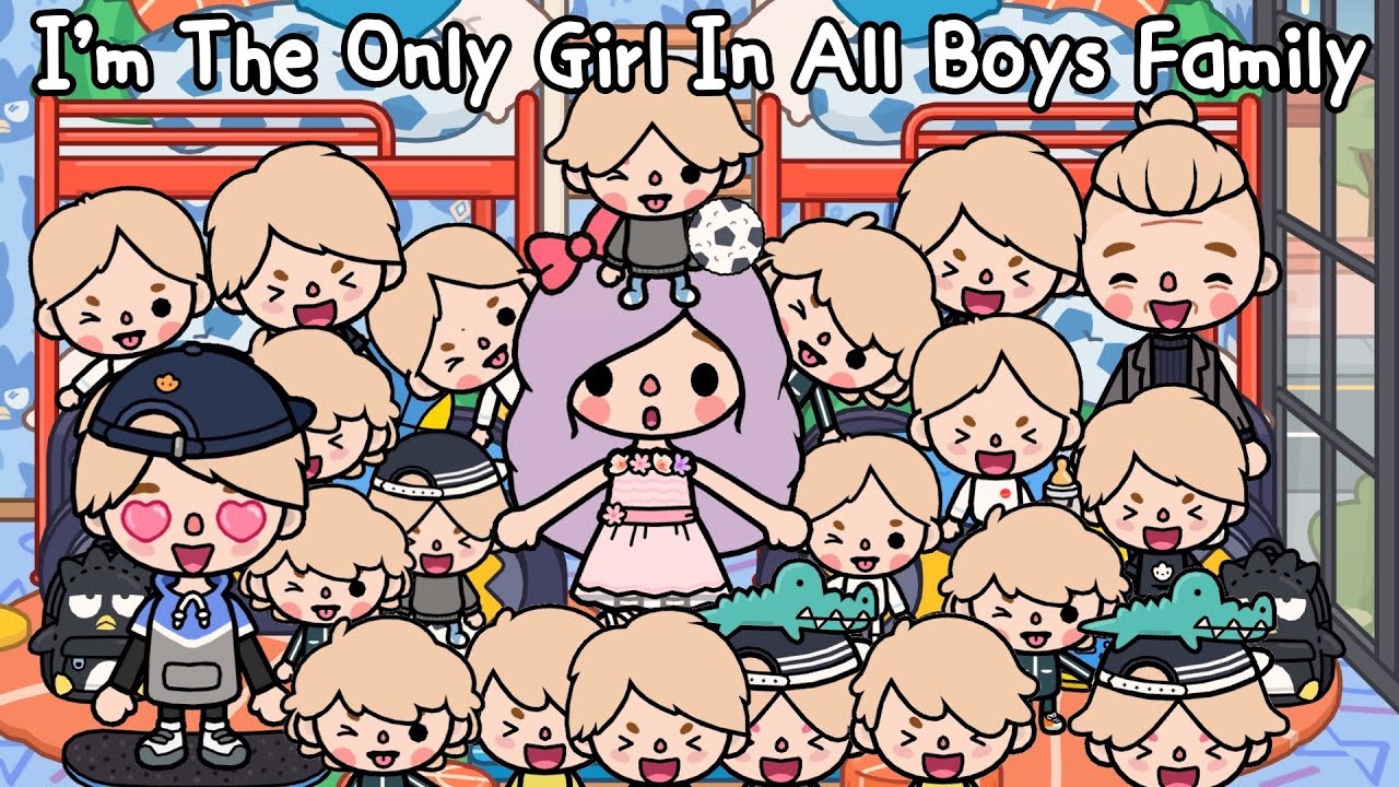 I’m The Only Girl In All Boys Family 👦🏻👧🏻🍼 | Sad Story | Toca Life Story | Toca Boca