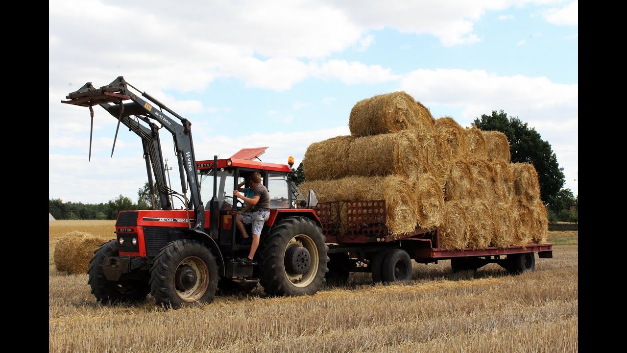 Zwożenie słomy 2015 Zetor Power!