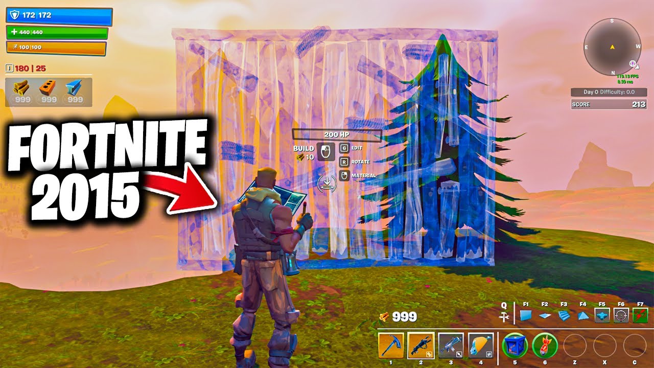 FORTNITE MAS O ANO É 2015.
