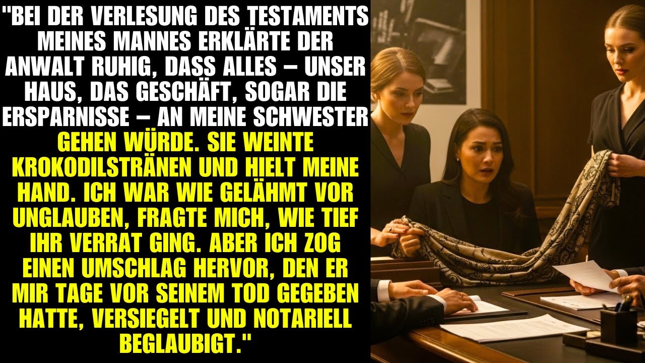Bei der Testamentseröffnung sagte der Anwalt, alles gehe an meine Schwester – ich war fassungslos.