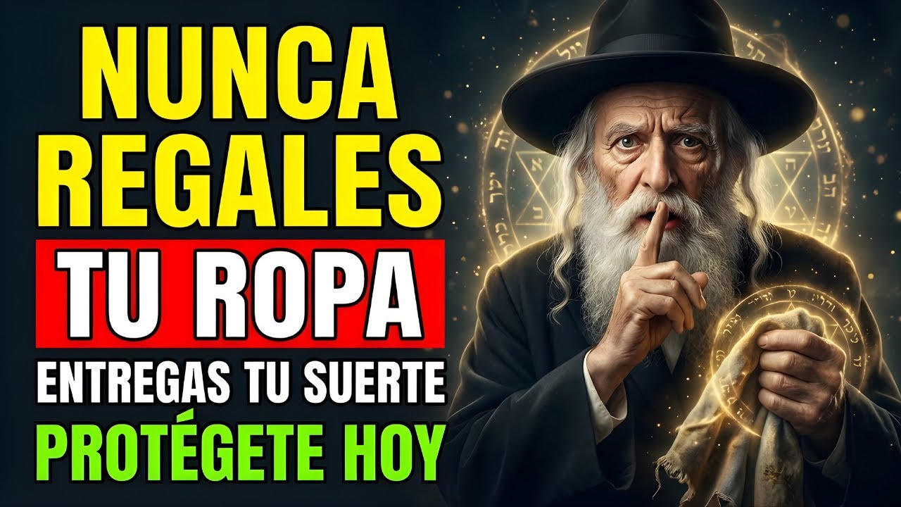 ¡DA ESCALOFRÍOS! JAMÁS regales tu ROPA VIEJA o SE VA tu SUERTE según la Cábala Judía 😨✅