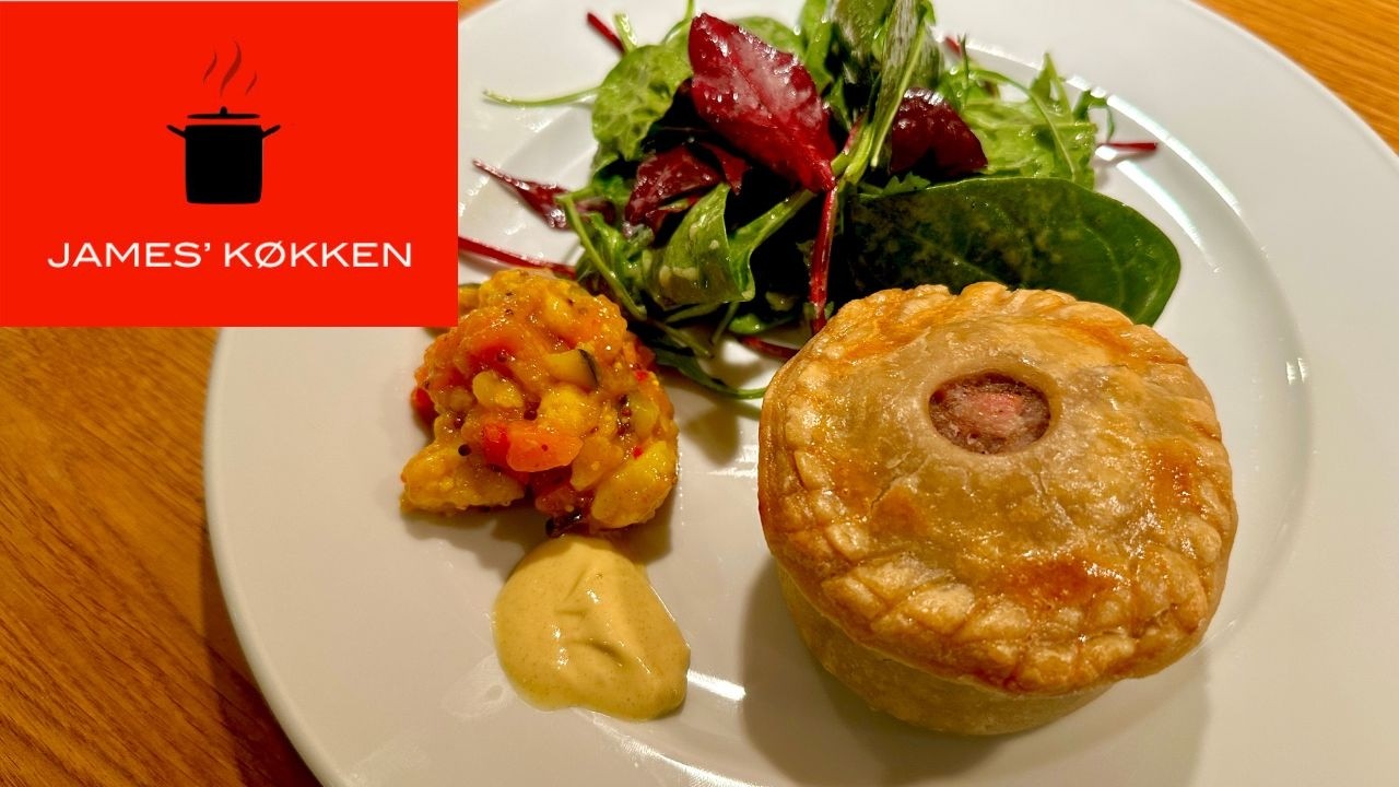Pork pies - små tærter med fars af svinekød.