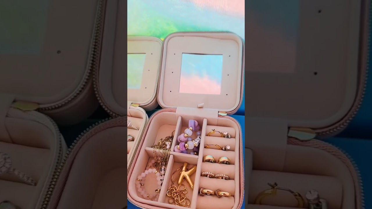 EL002 Travel Jewelry Box #jewelrybox #amazonfinds #jewelryorganization