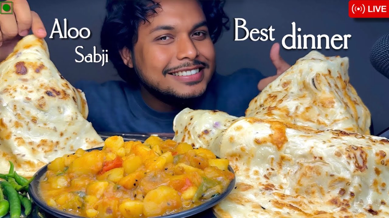 EATING ALOO SABJI WITH GOLA RUTI🥵|NIRAMISH ALOO SABJI WITH GOLA RUTI|SPICY EATING SHOW|