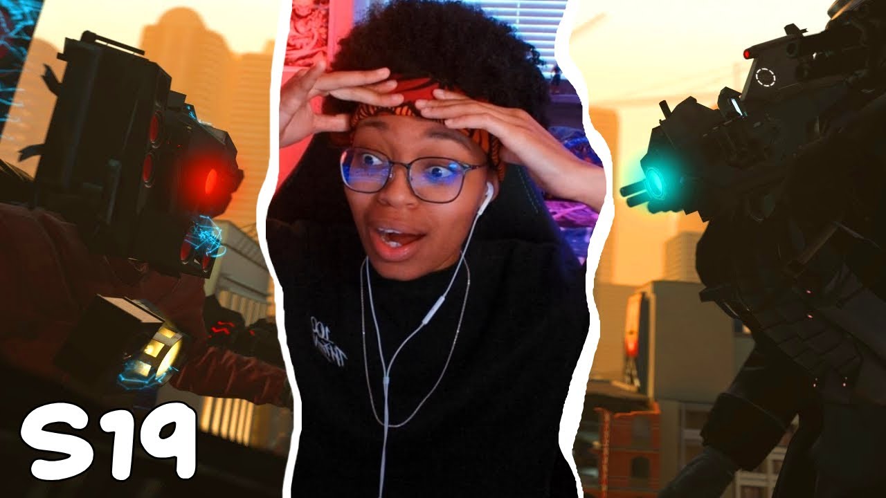 speaker titan vs camera titan - skibidi toilet season 19 reaction