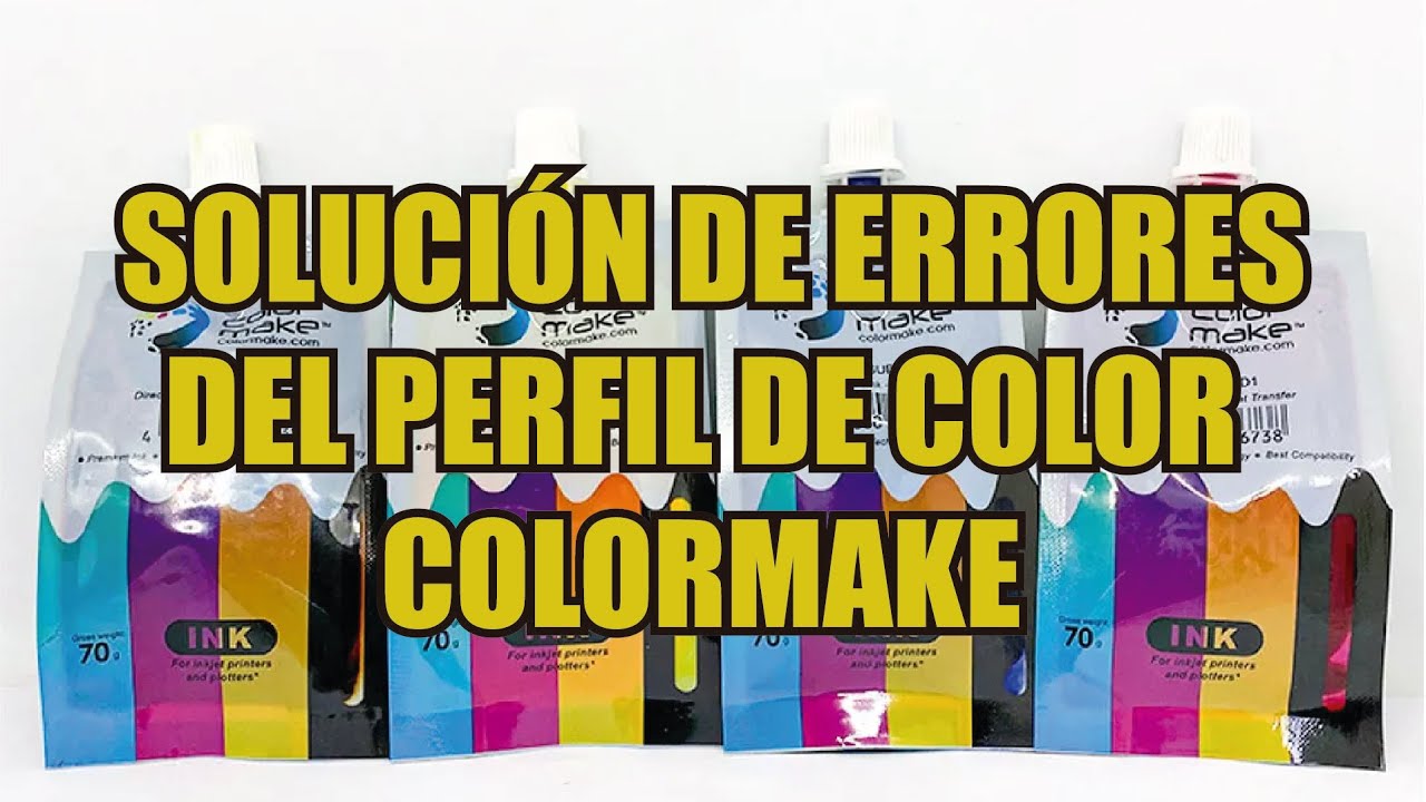 Solución de errores del perfil de color COLORMAKE