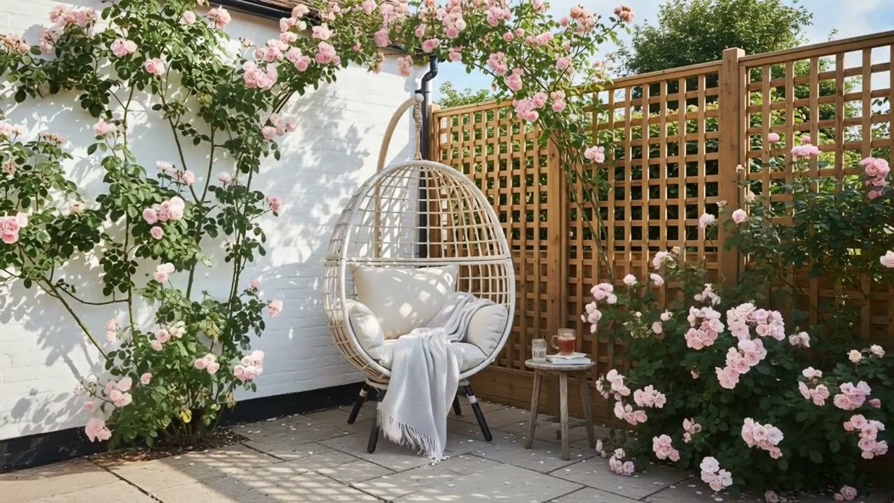 Three hours of relaxation in a chair among roses | Три години релаксу в кріслі серед троянд
