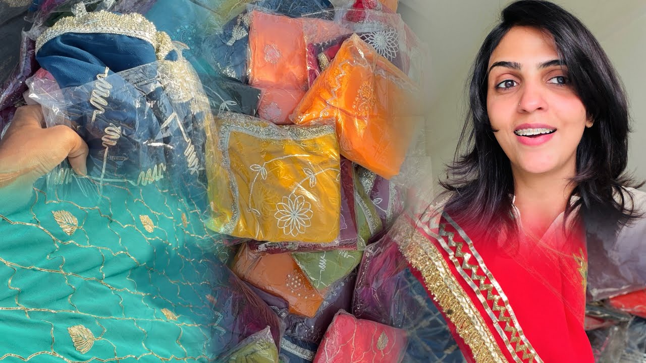 Gota Patti Saree Heaven😍| IOC Market || Divyani Malviya Vlog ||