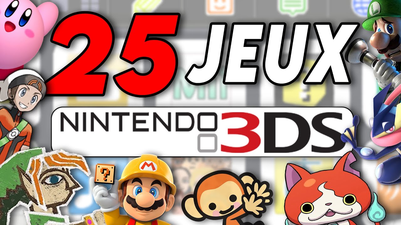 TOP 25 MEILLEURS JEUX 3DS !