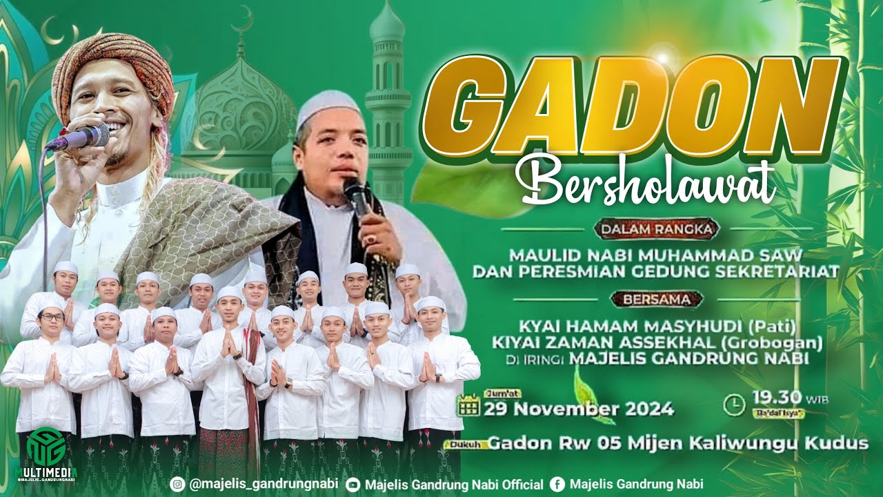 🔴🔵[LIVE] GADON BERSHOLAWAT BERSAMA MAJELIS GANDRUNG NABI
