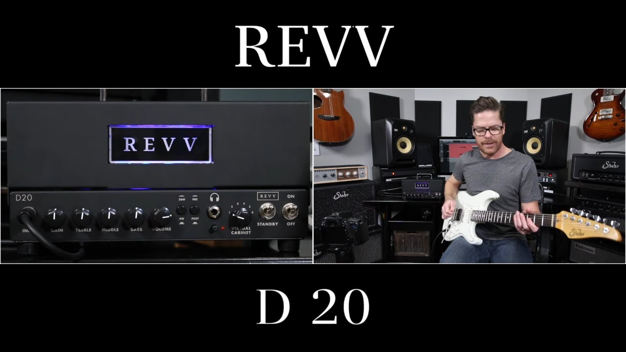 REVV Amps D20 20 watt all tube amp with built-in Two Notes Torpedo. Demo video by Shawn Tubbs