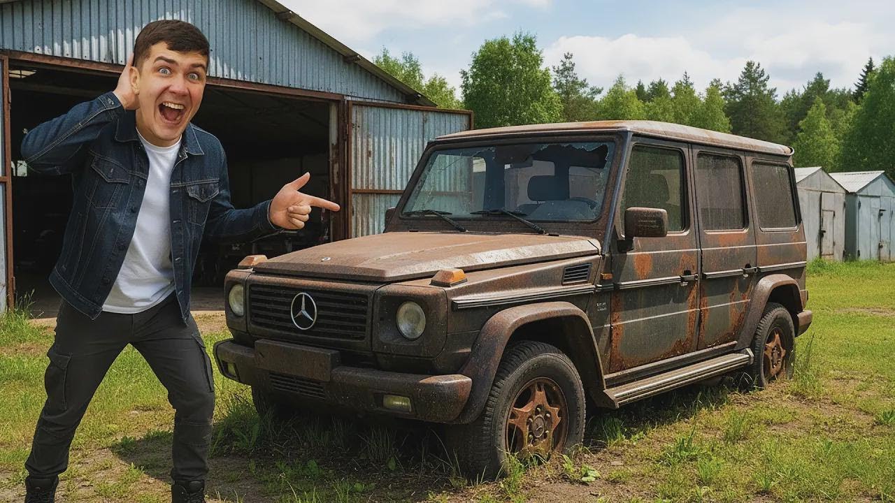 ¡Reviviendo una G-Wagen abandonada en un garage por 30 años! ¿Arrancará?