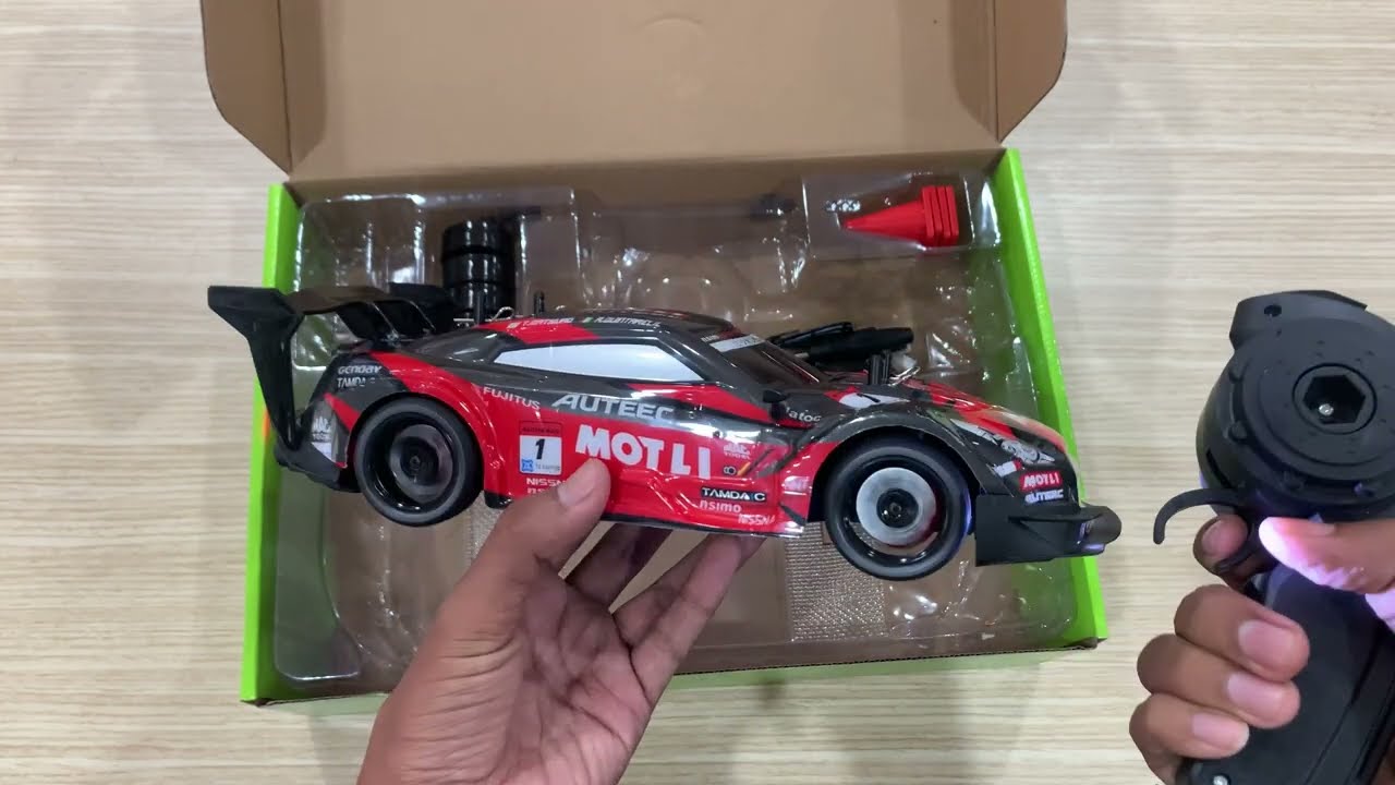 Unboxing Rc Drift GTR R35 Speed 25Km/h Scale 1/14 4WD 