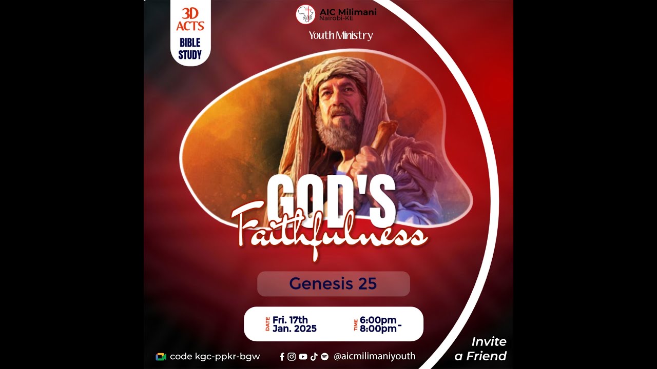 Youth Bible Study | AIC Milimani Nairobi KE |17th January 2025