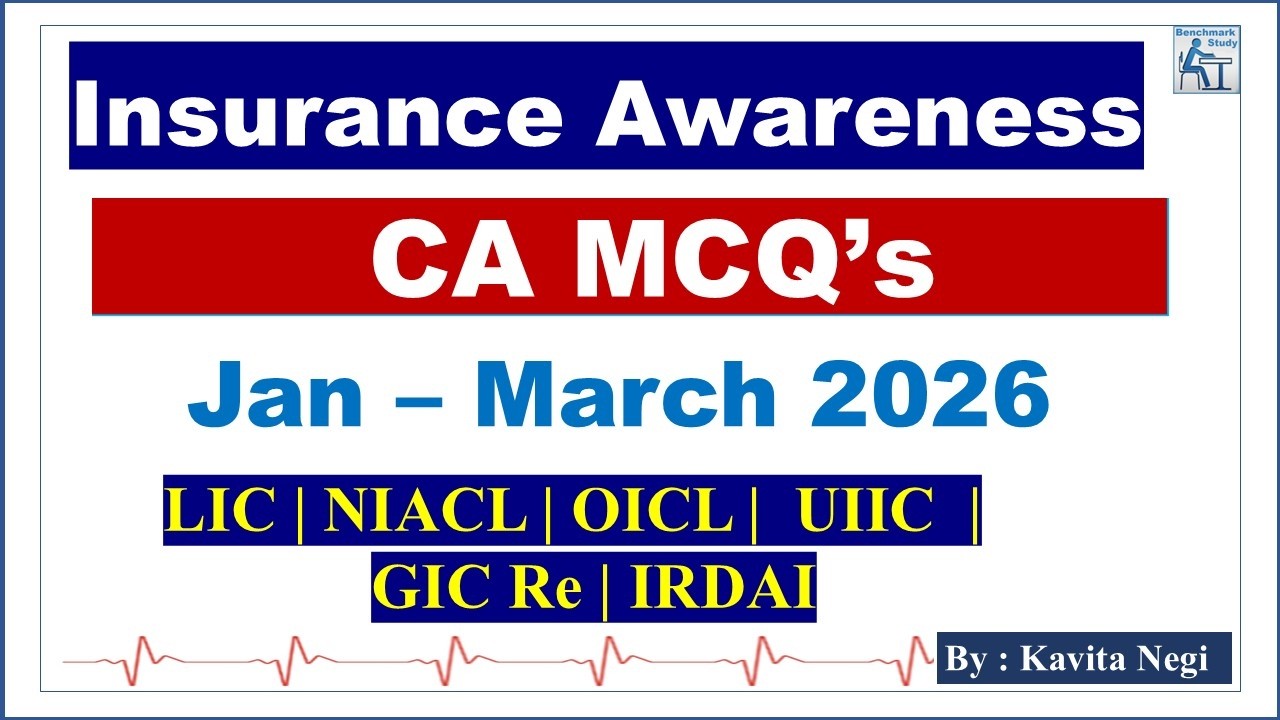 Last 3 Months Insurance Awareness MCQ Marathon | January to March 2026