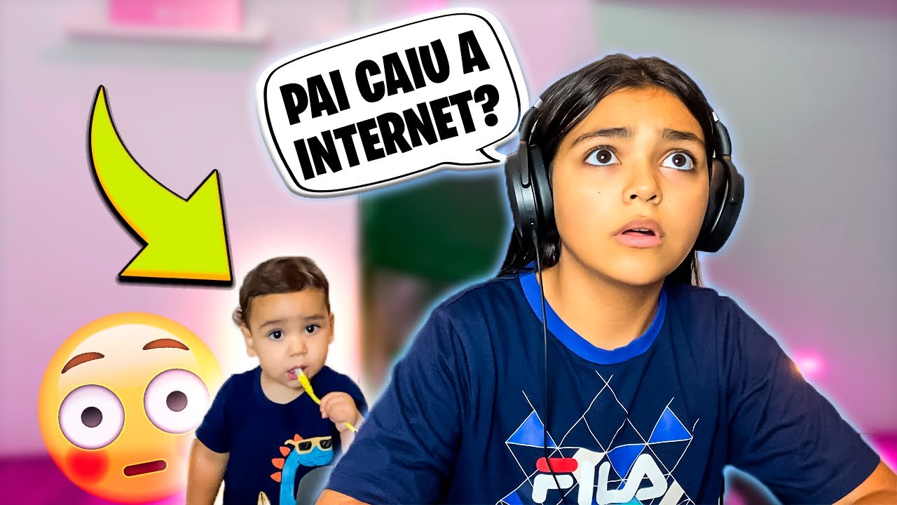 O LUCCA COMEU O CABO DA INTERNET 😮