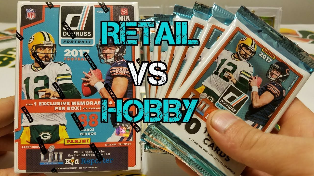 2017 Donruss Football Retail vs Hobby. Blaster vs Hobby Packs