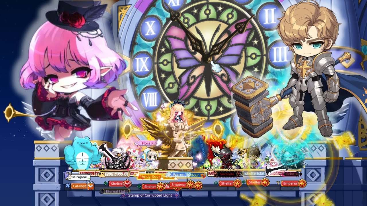 Maplestory M - First NINE Man Chaos Lucid Clear?! (WTF IS THIS DAMAGE!)
