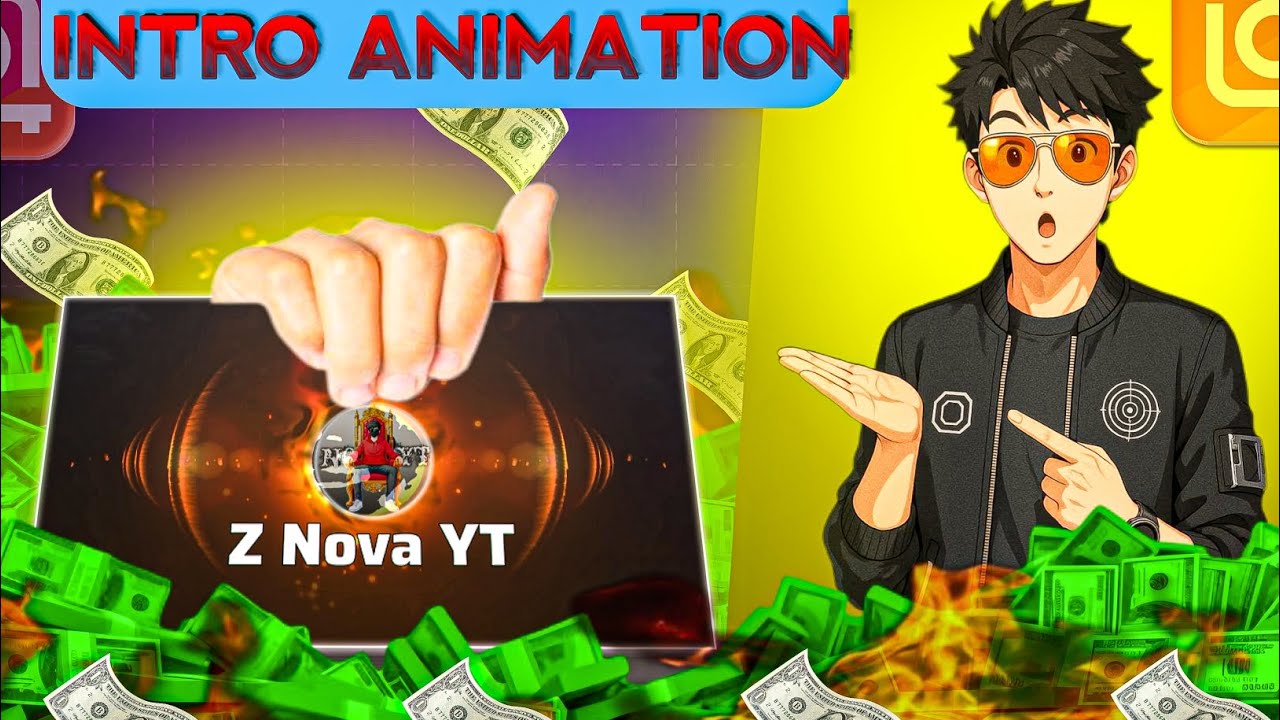 How to professional intro animation on mobile inshort intro animation kaise banaen#long video