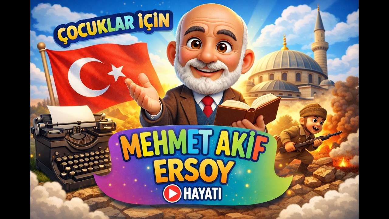 İstiklal Marşı’mızın Şairi: ❤️ Mehmet Akif Ersoy’un Hayatı 🇹🇷 | Çocuklar İçin Büyük İnsanlar