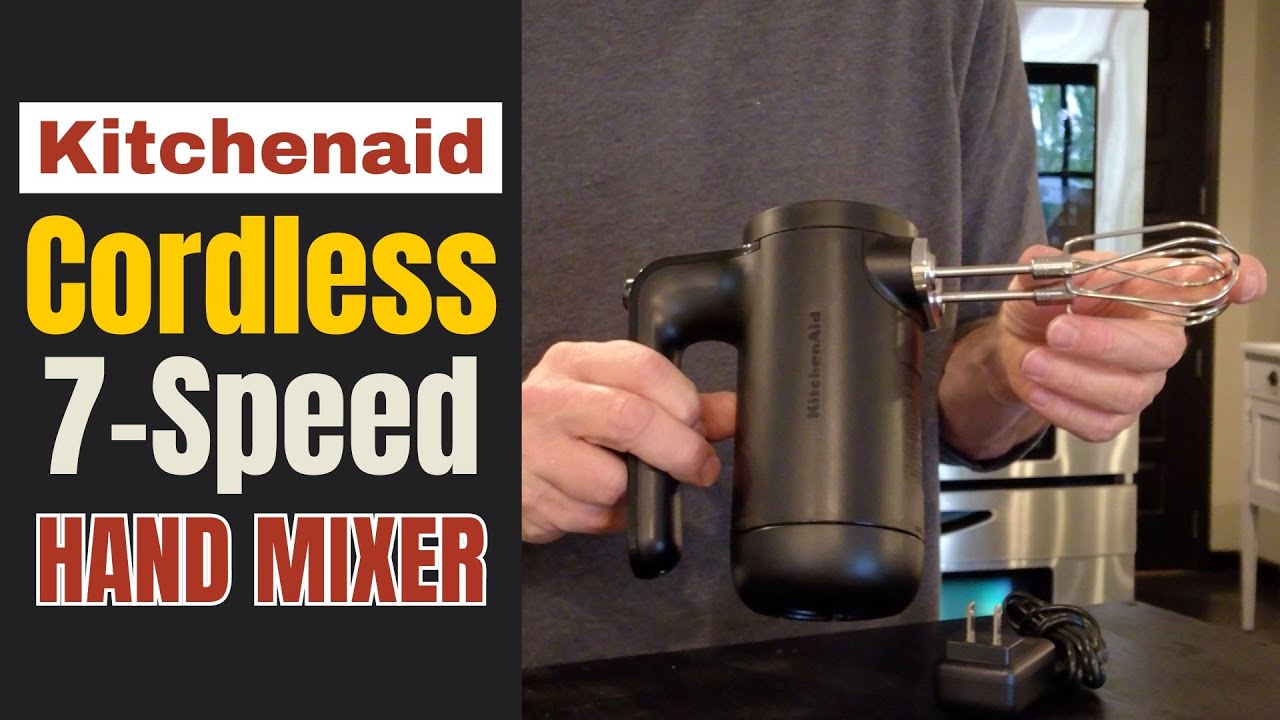 Kitchenaid Cordless 7-Speed Hand Mixer Review & Demo