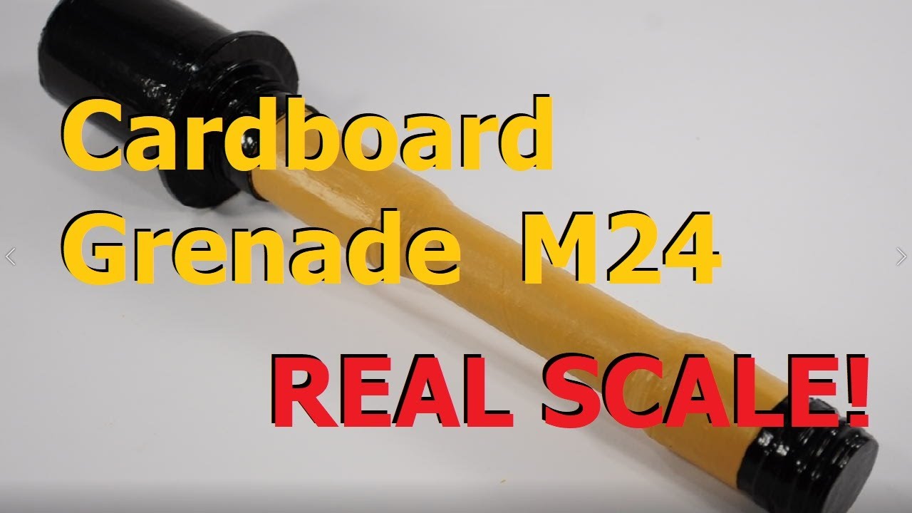 Cardboard Grenade M24 Real Scale!, グレネード, Stielhandgranate, Granate, Granada, Grenade, Граната,