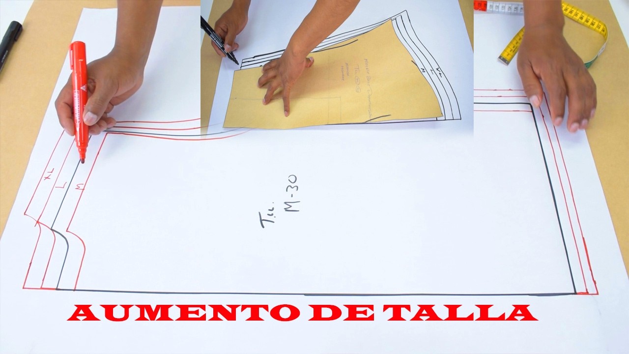 como aumetar la talla de tu molde facil mente con este tips