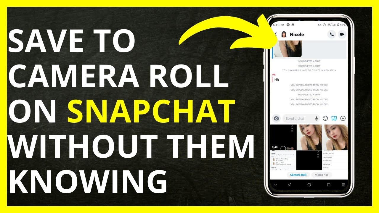 Как сохранить фото в фотоплёнку Snapchat без ведома других пользователей в 2024 году