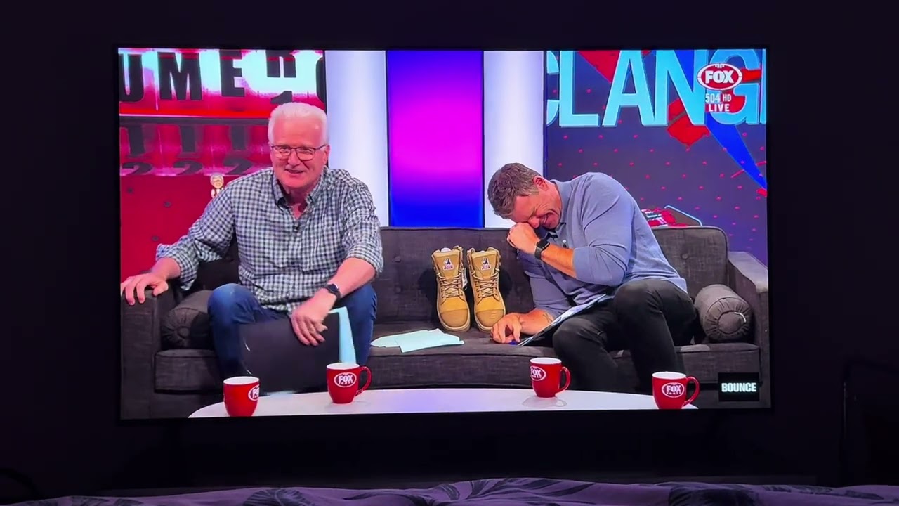After the Bounce: Andrew Gaze Turn it up clip has the whole studio laughing 