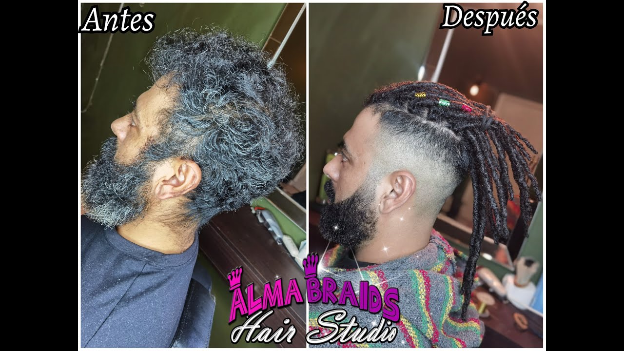 Rastas para hombre, con cabello 100% humano!!! #AlmaBraids