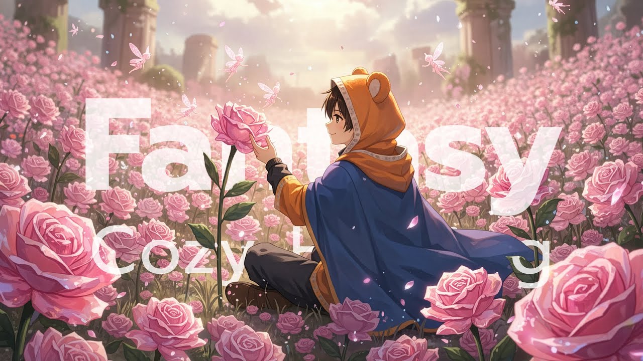 Wandering in the pink crystal garden with fairies 🧚‍♀️ [lofi / valentine]