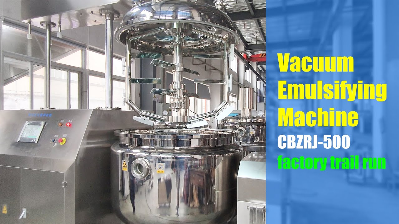 Mainstream vacuum emulsifying machine in the Chinese market