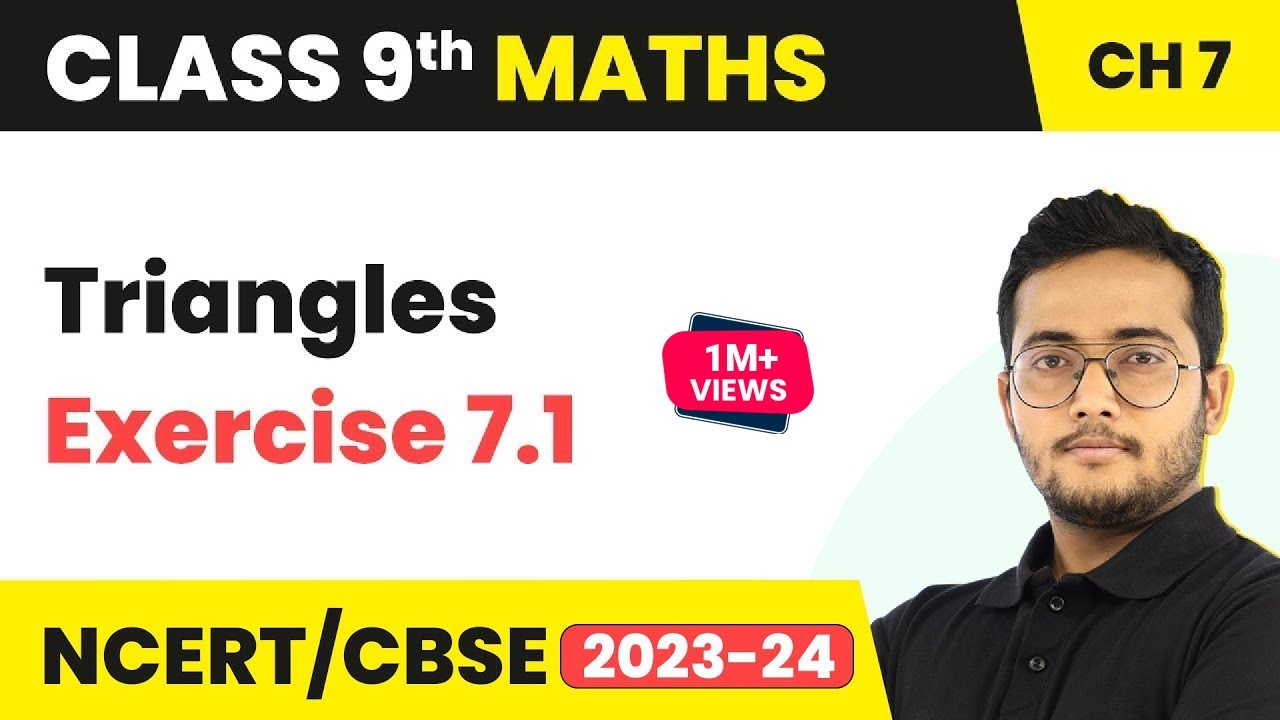 Triangles - Exercise 7.1 (Q1 - Q8) NCERT Solutions | Class 9 Maths Chapter 7