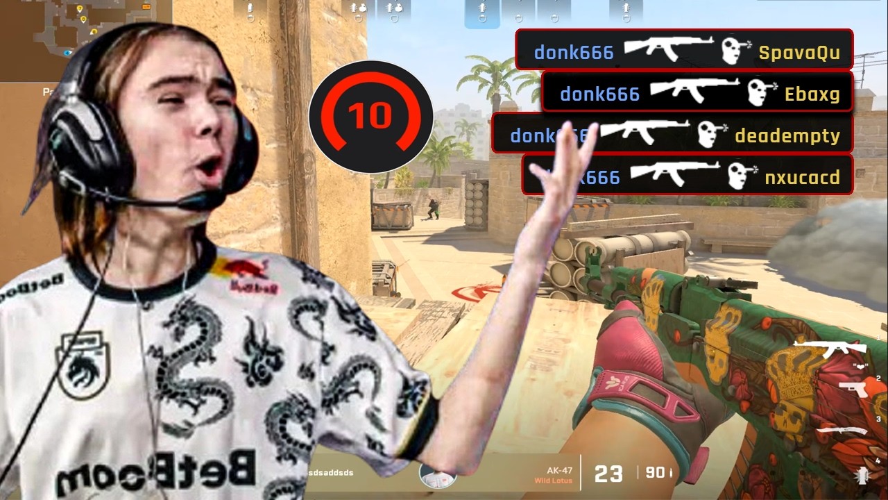 donk PLAYS FACEIT AT 5000 ELO | Mirage