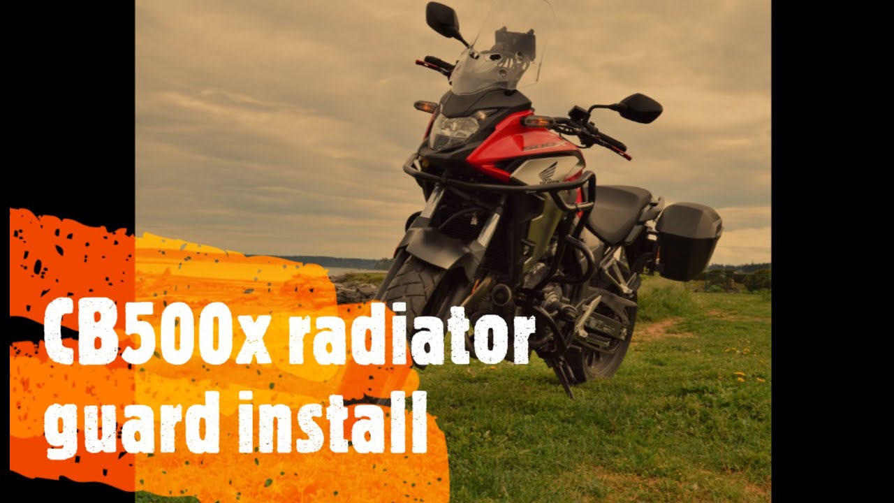 2019 cb500x radiator guard install
