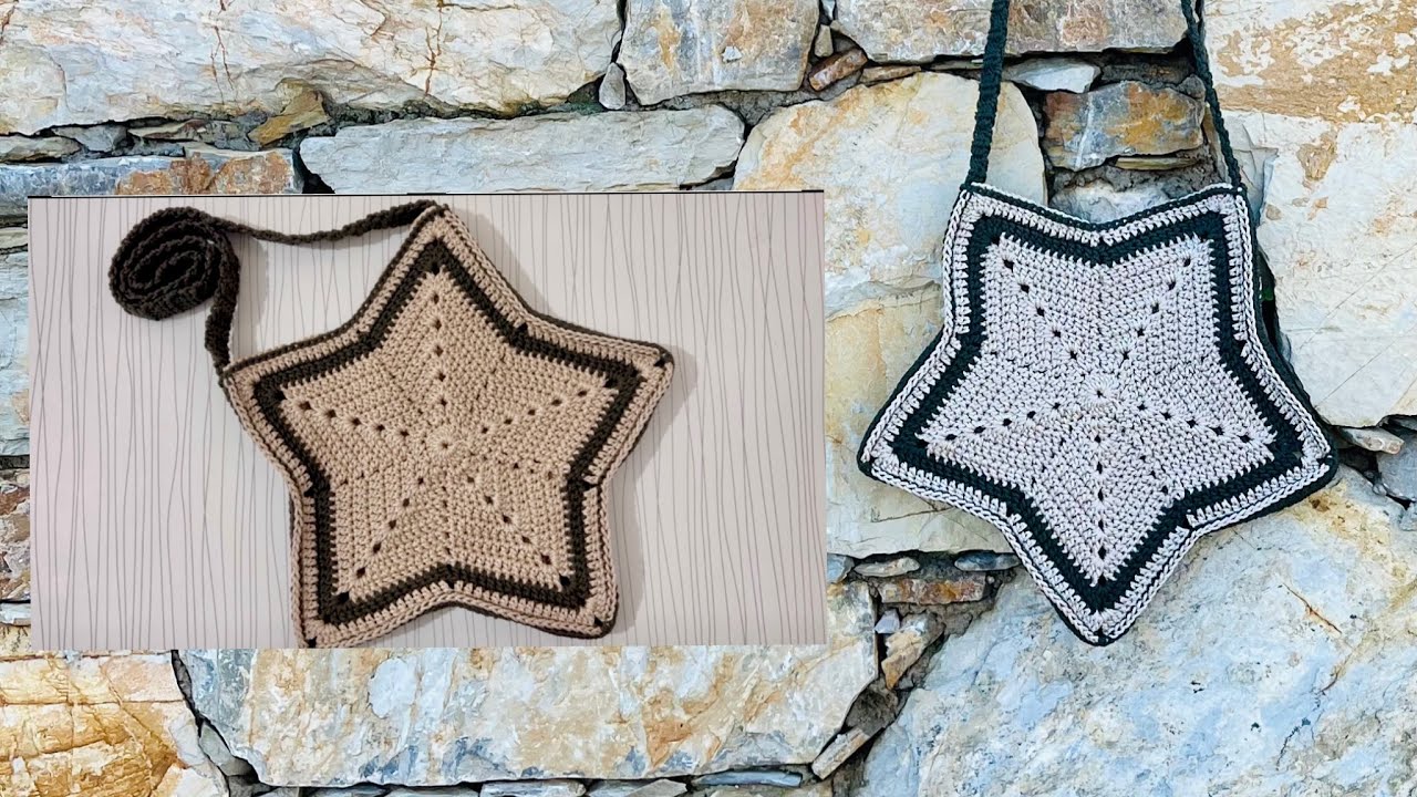 Çok Kolay Yıldız Çanta Yapılışı | Bir Günde Ör Bitir! | Very Easy Crochet Star Bag Tutorial 
