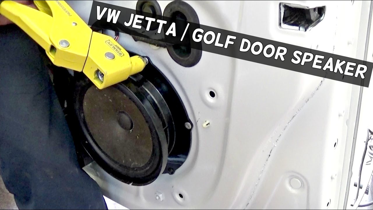 VW JETTA GOLF MK5 DOOR SPEAKER REMOVAL AND REPLACEMENT
