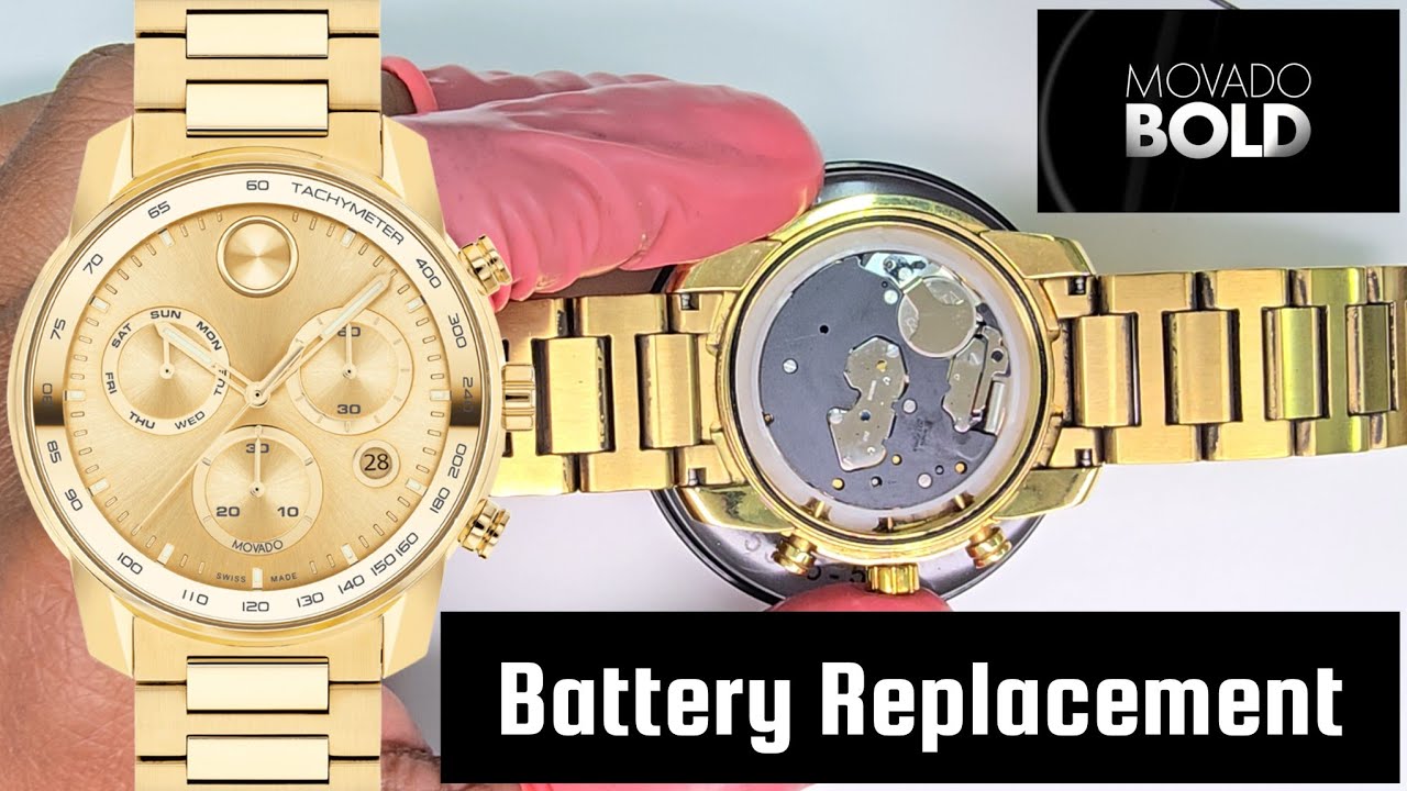Battery Replacement for Movado Bold Chronograph Watch