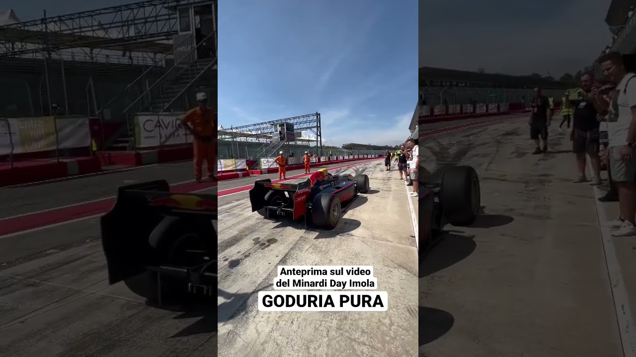 Redbull F1 start engine | Minardi Day | Autodromo di Imola | F1 Pure Sound