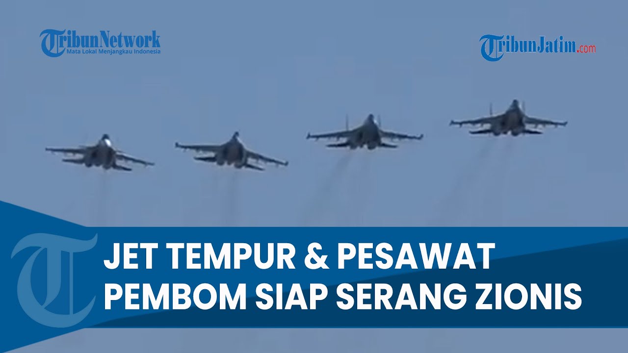 IRAN VS ISRAEL MEMANAS! Pasukan Teheran Siaga, Jet Tempur & Pesawat Pembom Siap Bantai Zionis