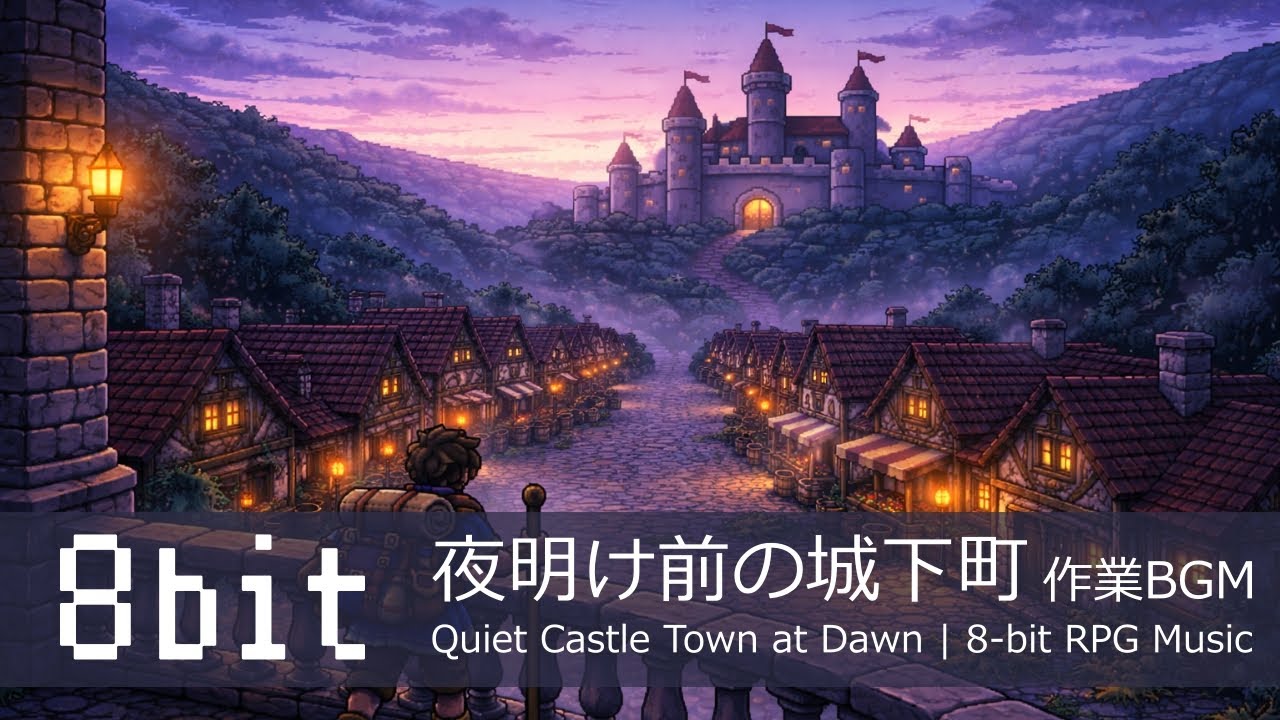 Before Dawn in the Castle Town | 8-bit RPG Chill BGM