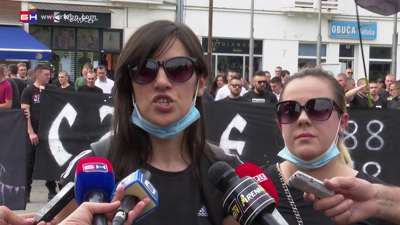 Protest zbog oslobađajuće presude za ubistvo Aleksandra Pantića - Bijeljina (BN TV 2020) HD